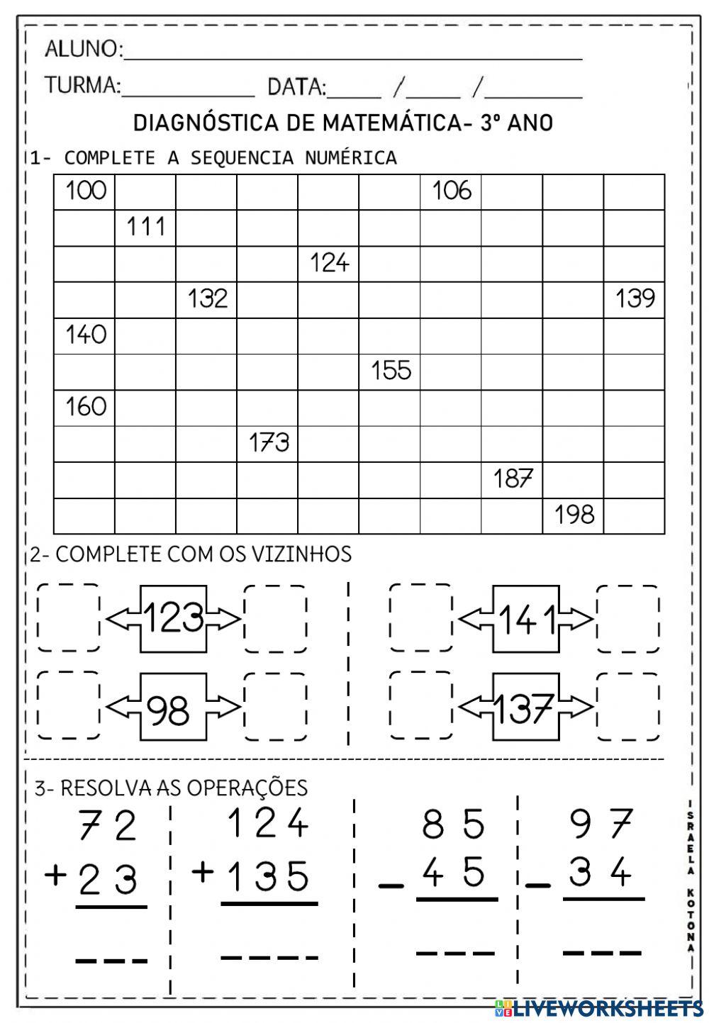 Avaliação diganóstica