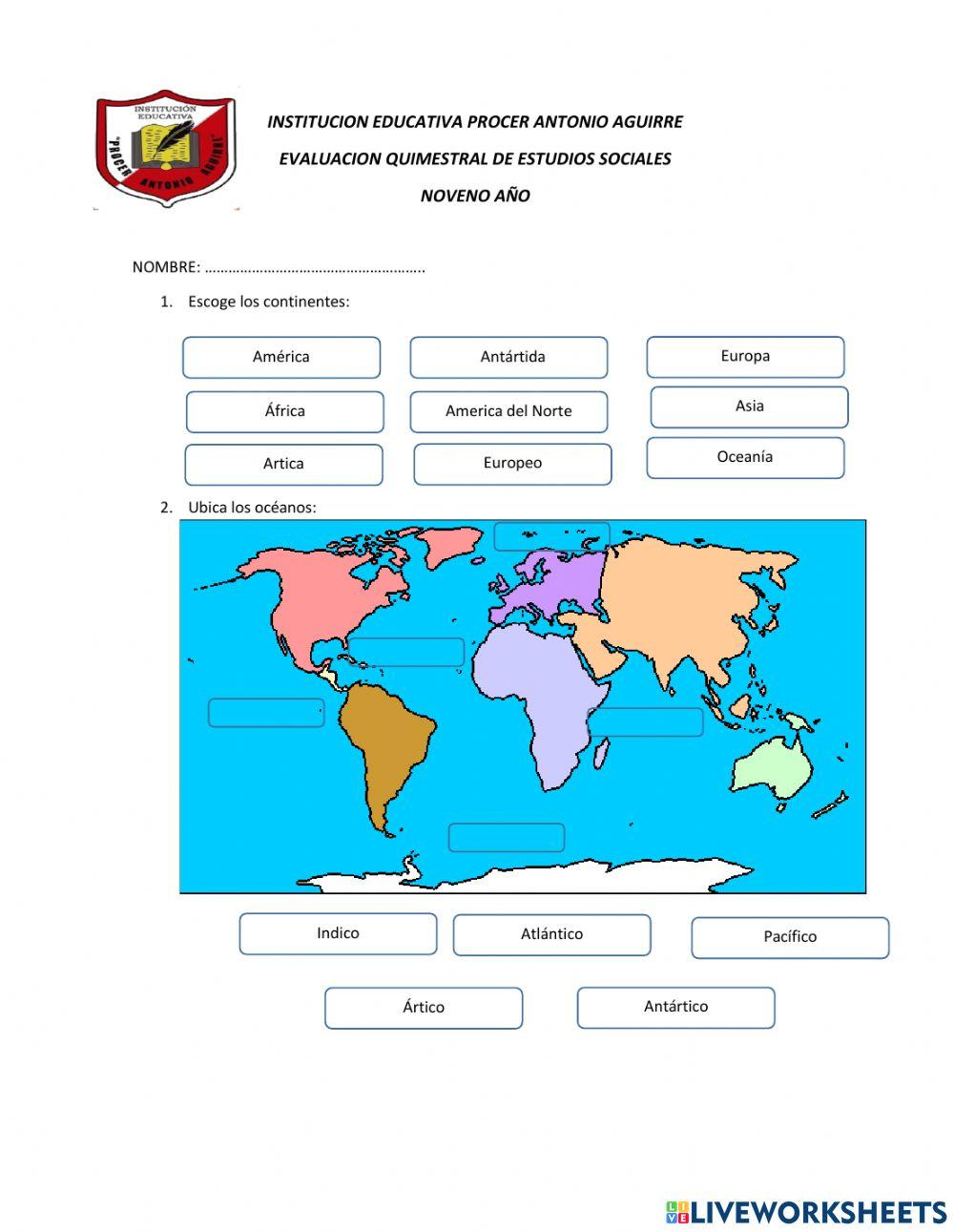 Evaluacion quimestral