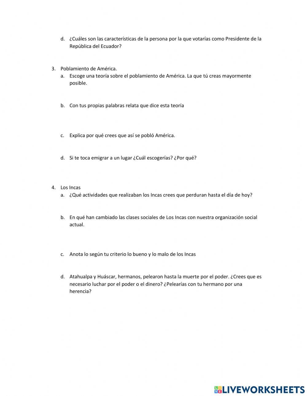 Evaluacion quimestral