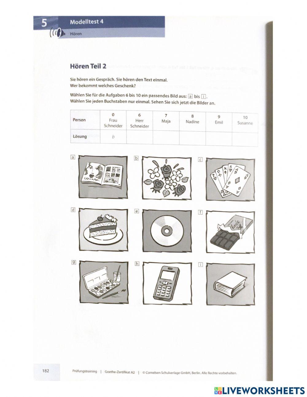 A2 Simulation Hören