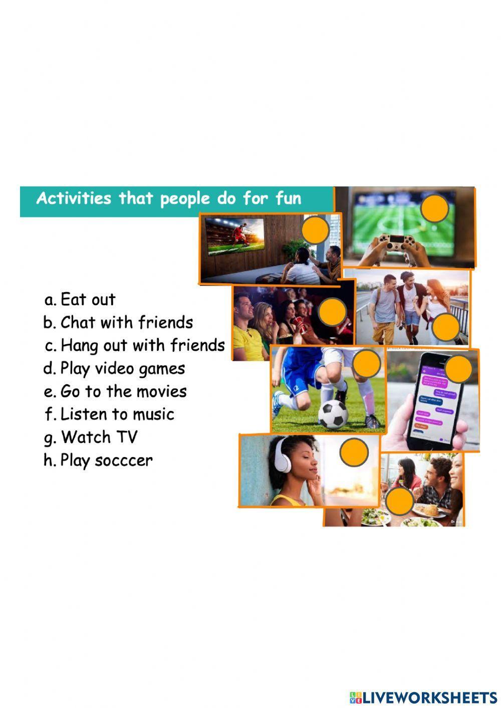 What do you do for fun What do you do for fun