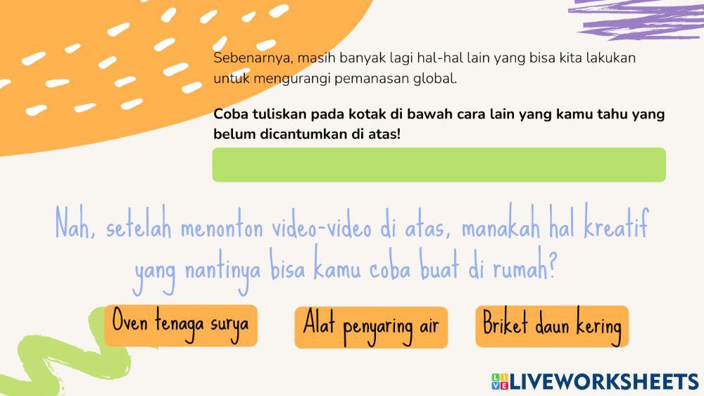 Yuk, bersama kurangi pemanasan global!