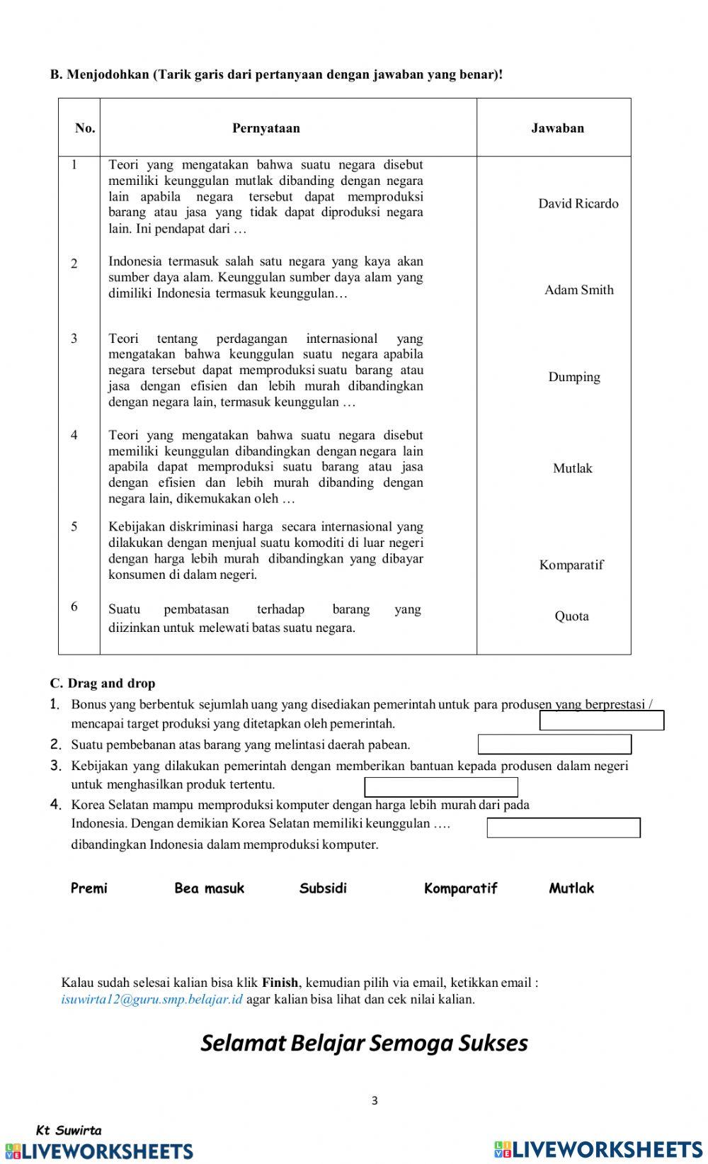 LKPD Perdagangan Internasional