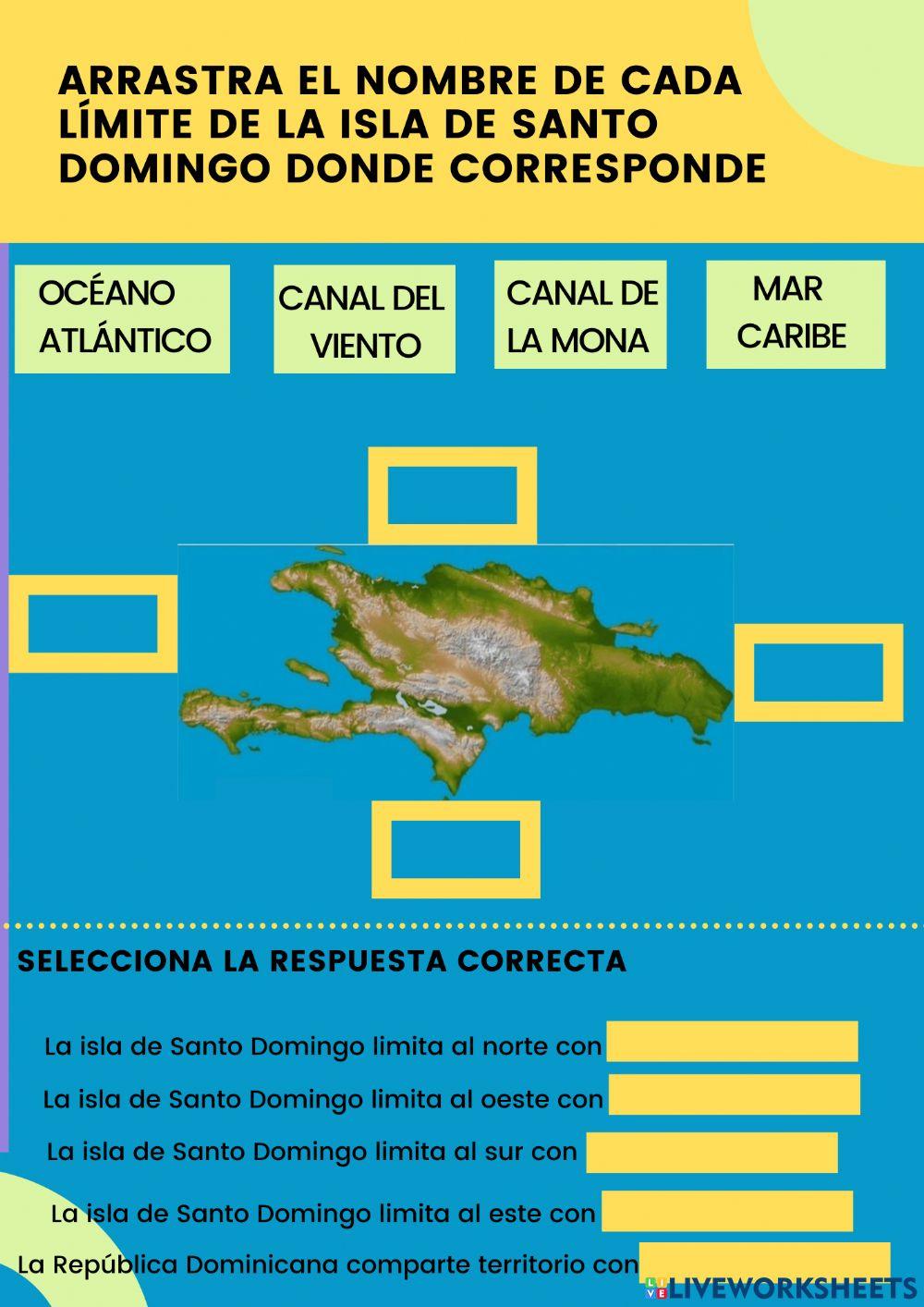 Límites de la Isla de Santo Domingo