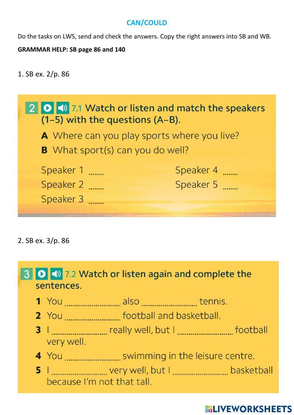 Abilities and possibilities grammar Abilities and possibilities grammar