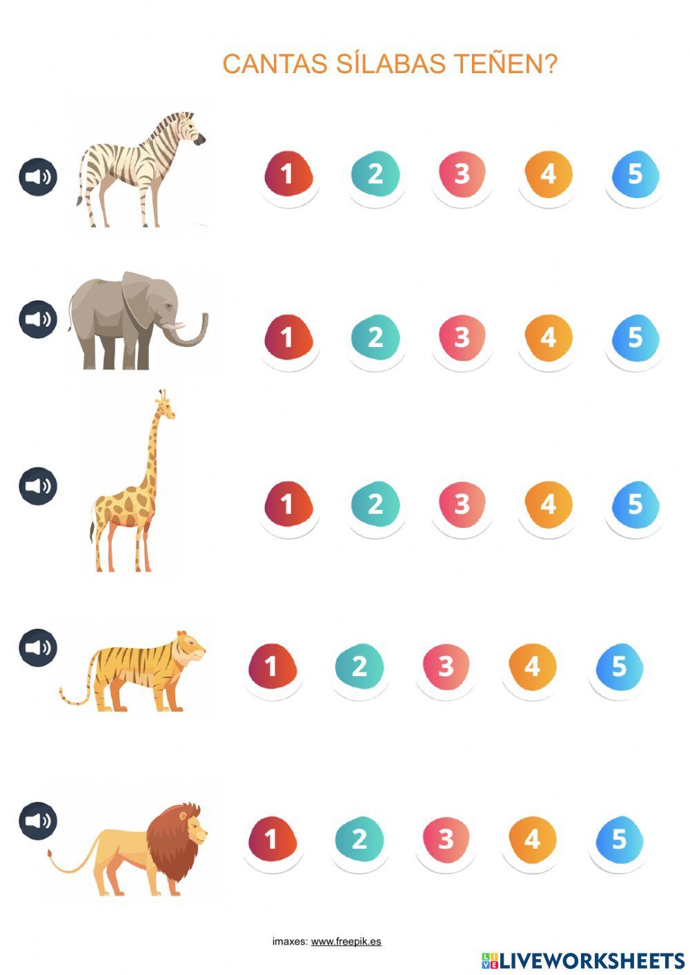 Cantas sílabas teñen