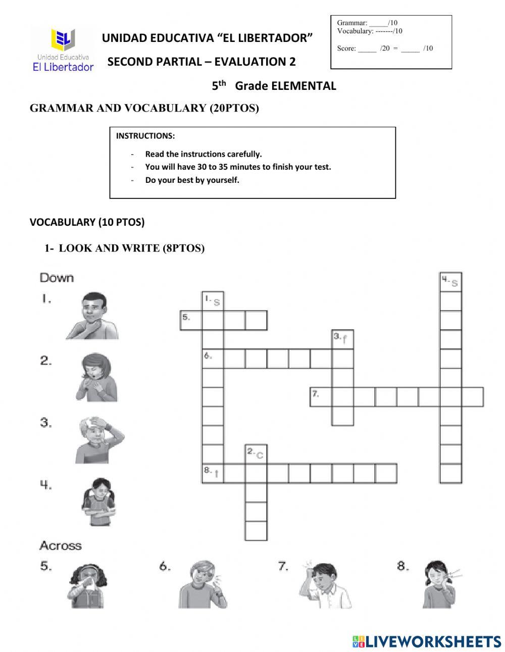Partial 2 Q 2 5th basic G-V