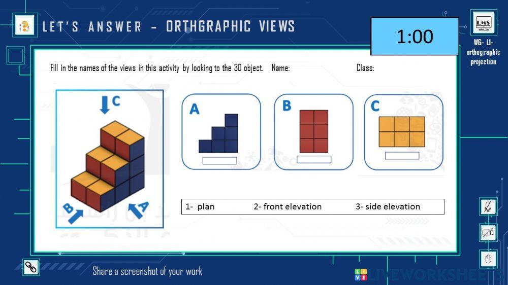 Et’s answer – orthgraphic views