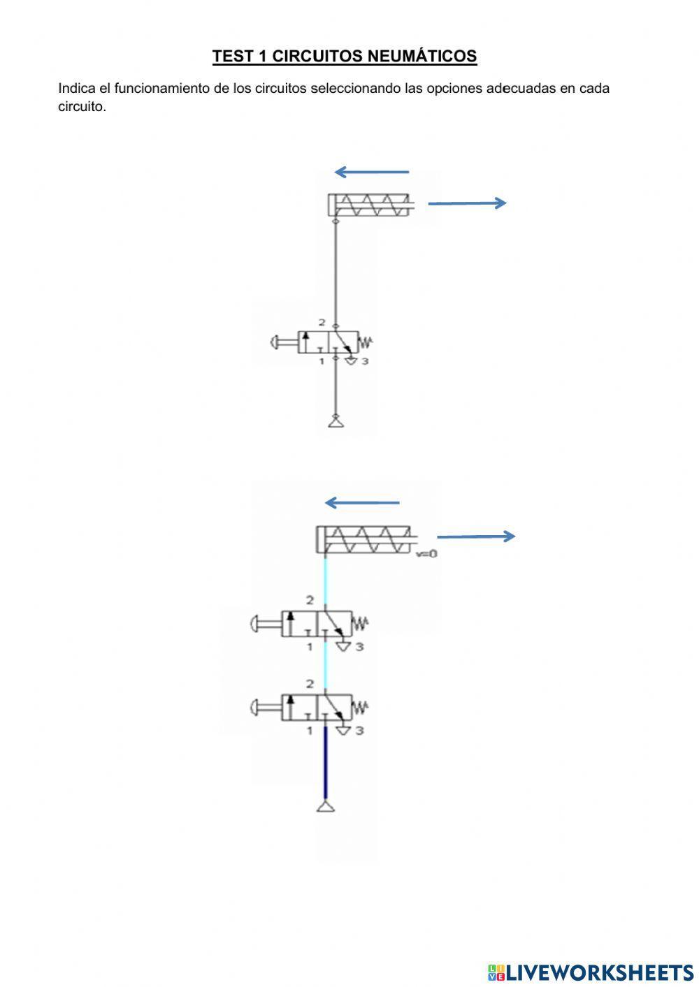 Test circuitos básicos neumáticos