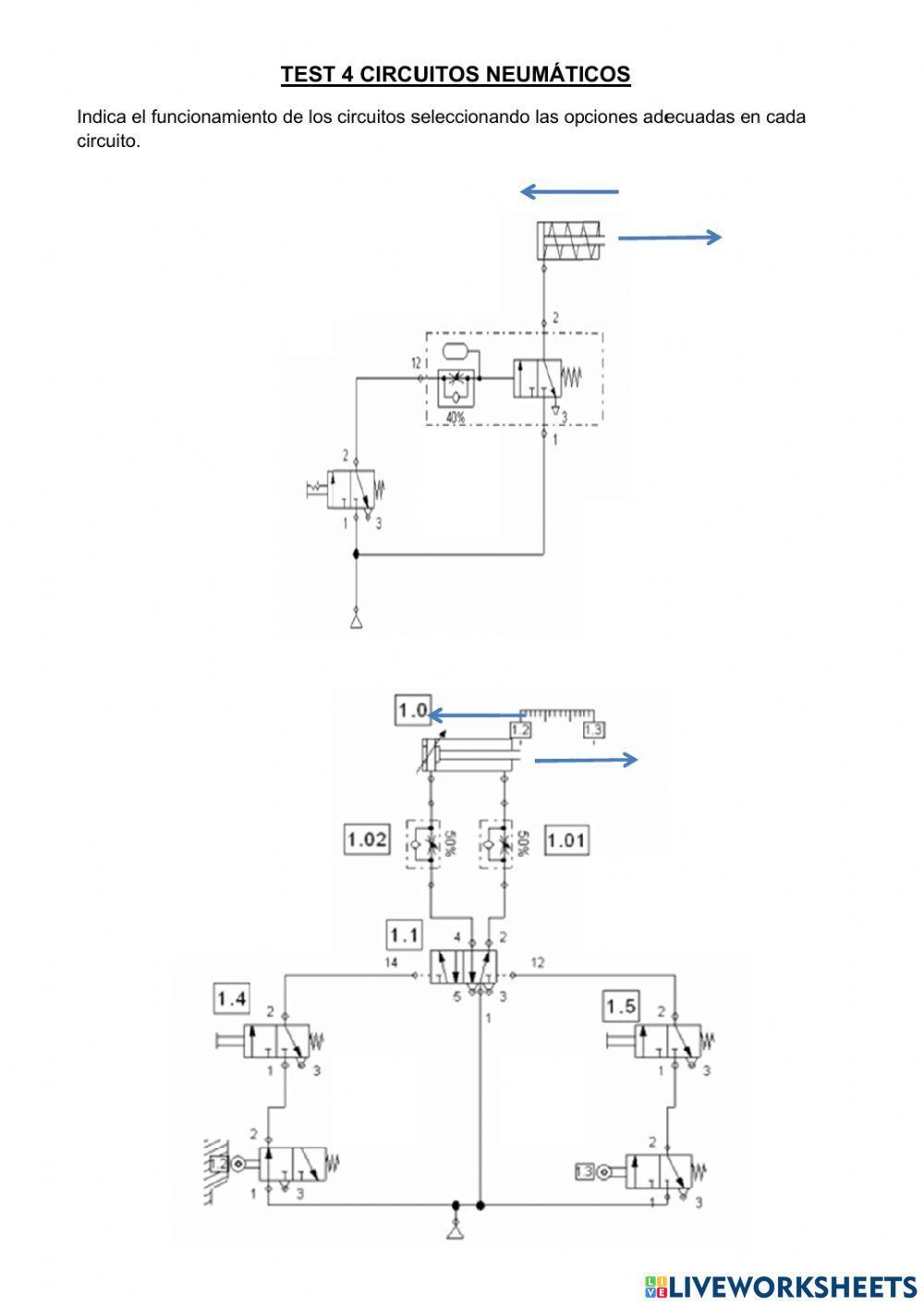 Test 4 circuitos básicos neumáticos