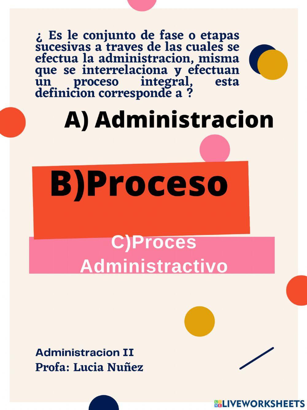 Proceso  Administrativo