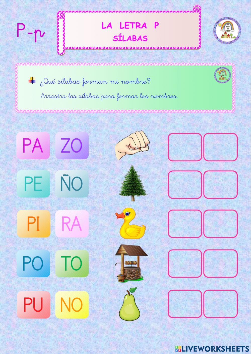 Sílabas PA - PE - PI - PO - PU