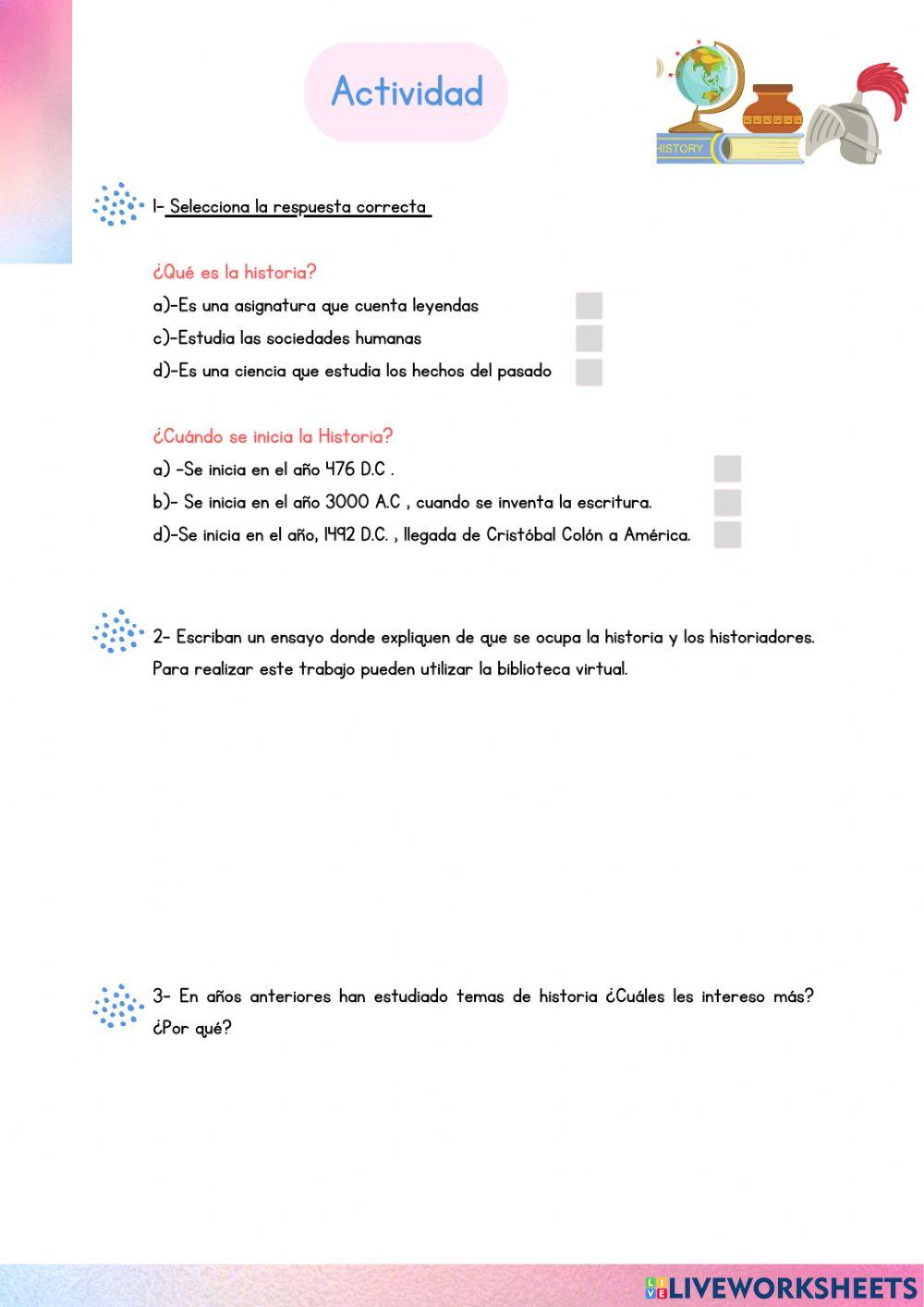 Historia y el historiador