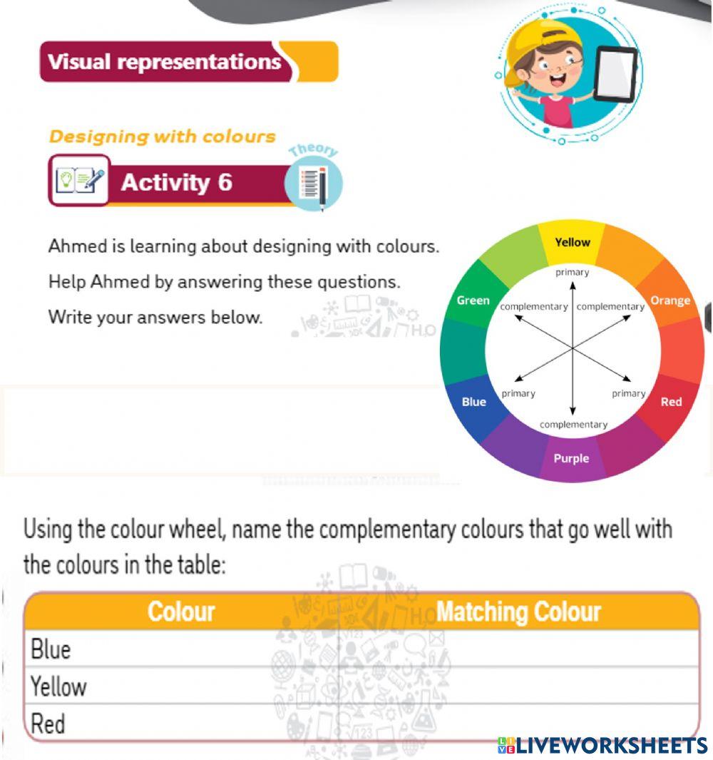 G8 - unit 3 - color wheel