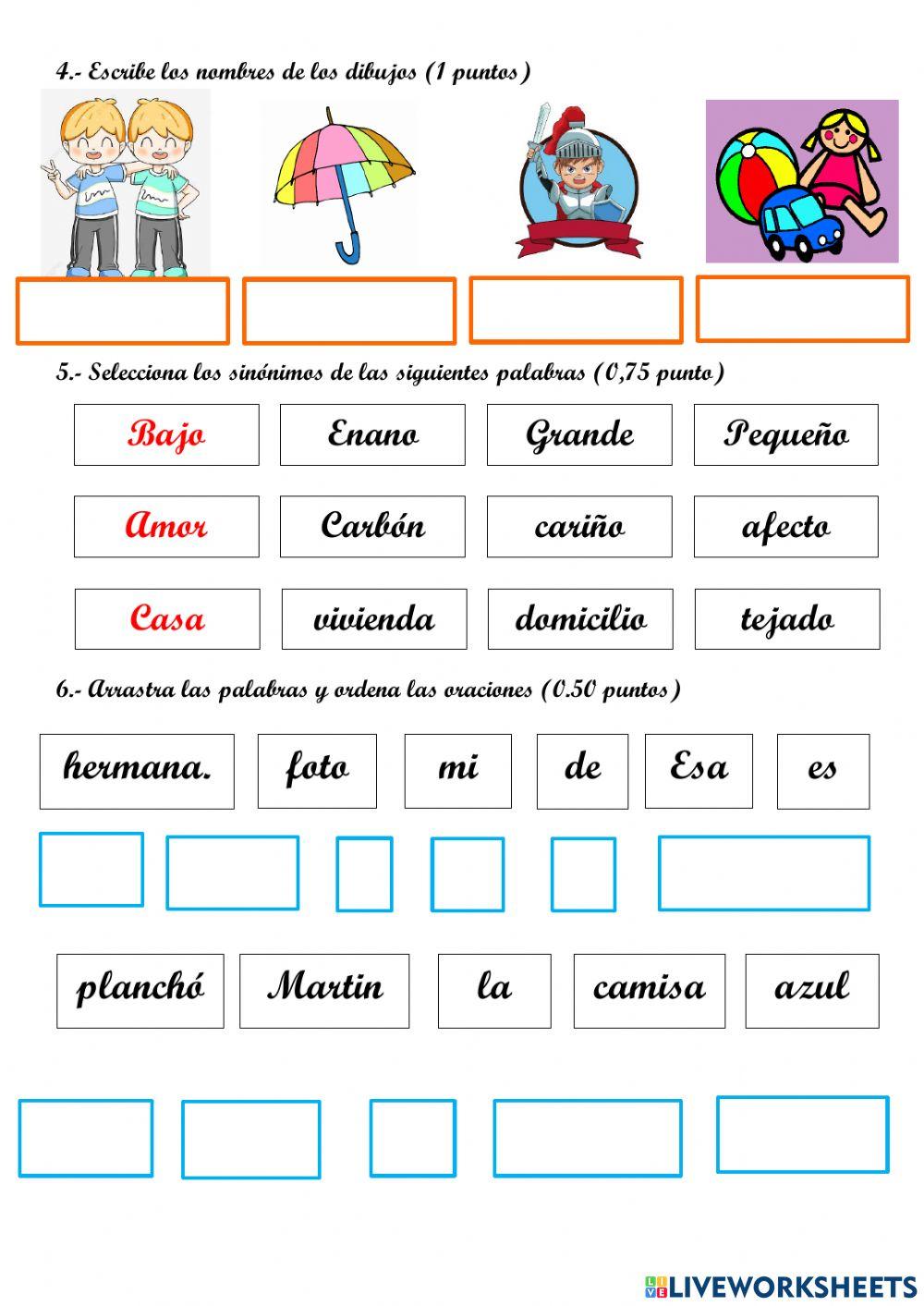 Evaluación de Lengua y Literatura
