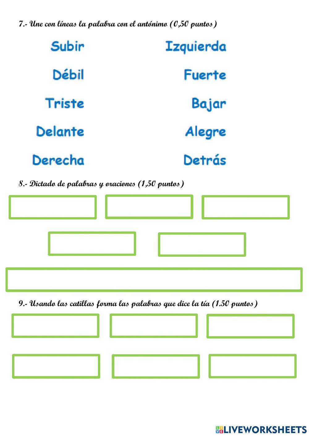 Evaluación de Lengua y Literatura