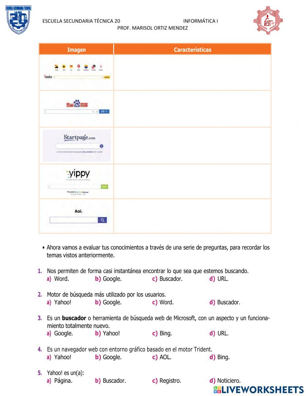 Buscadores de internet