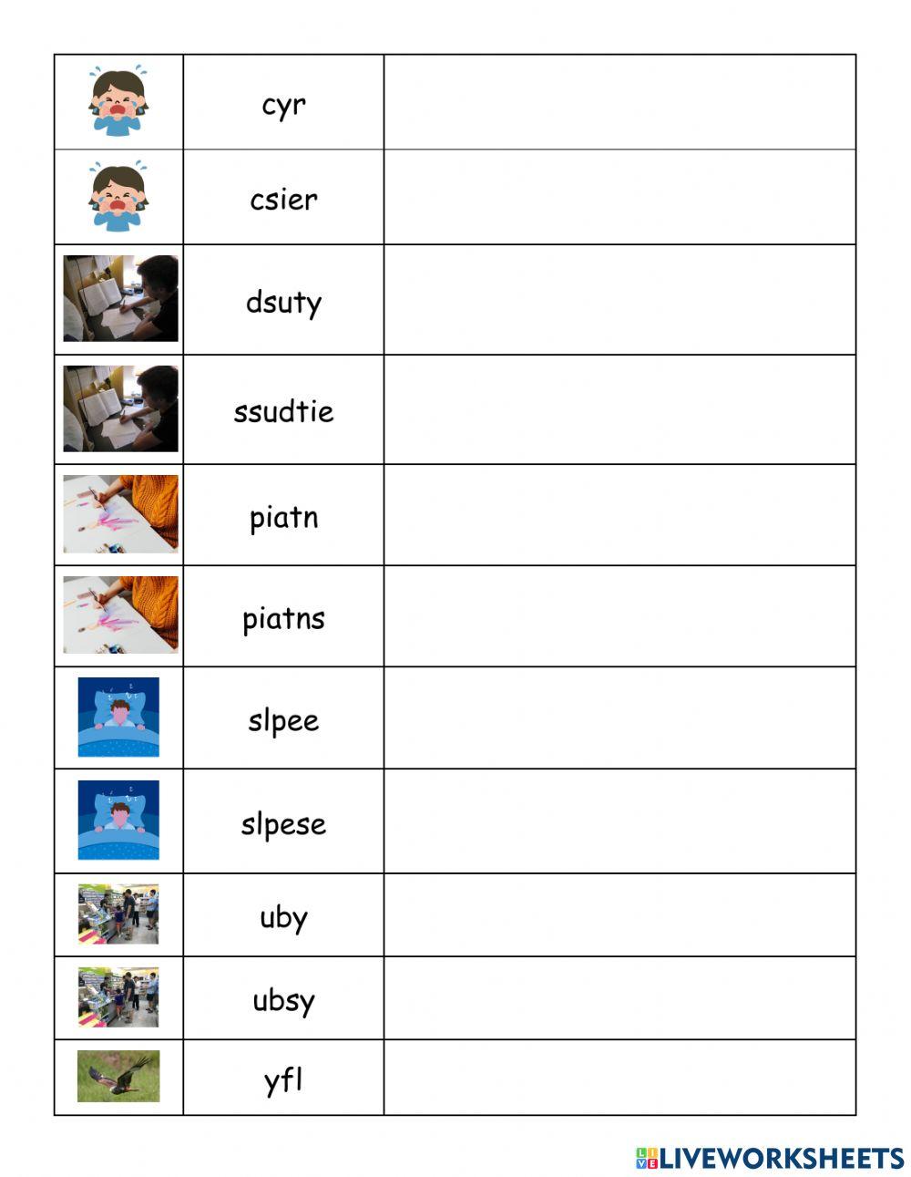 Spelling and Do - Does