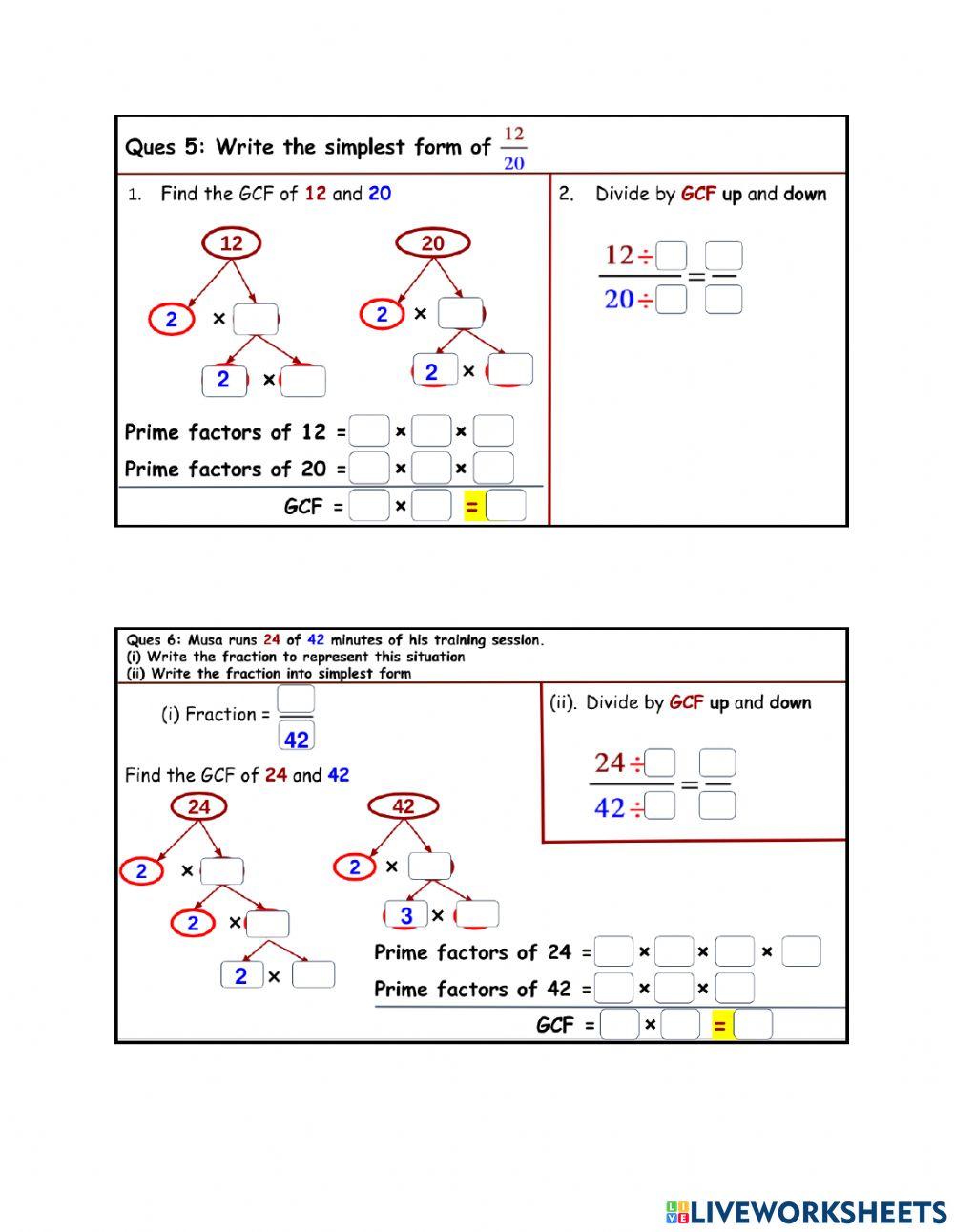 Grade 5-Revision Exam (Math)-Performance Task -1