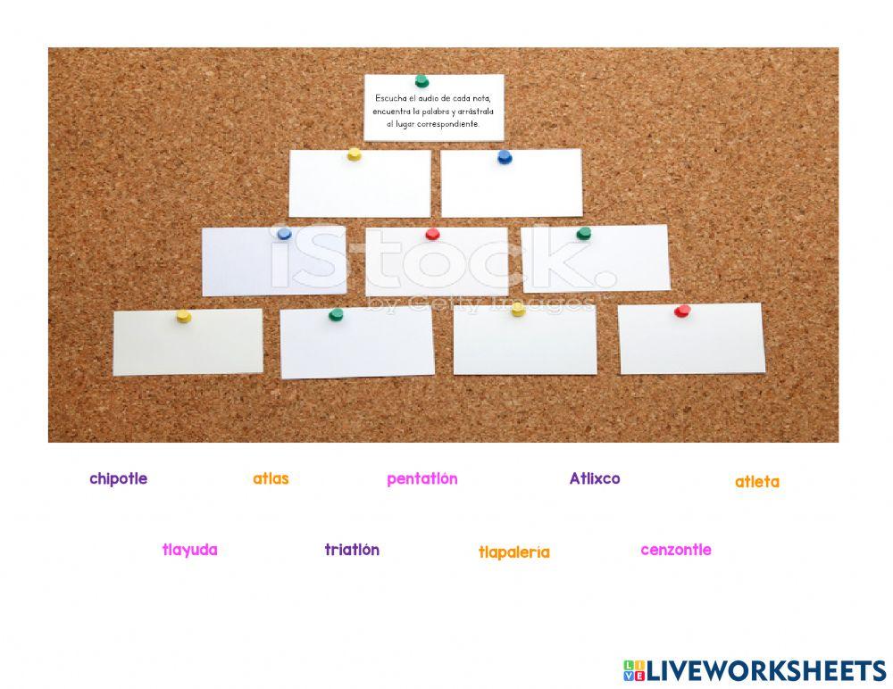 Palabras con tla tle tli tlo