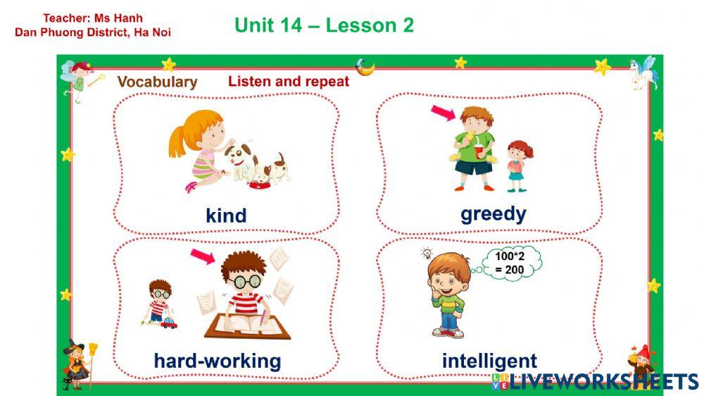 E5 - Unit 14 Lesson 2