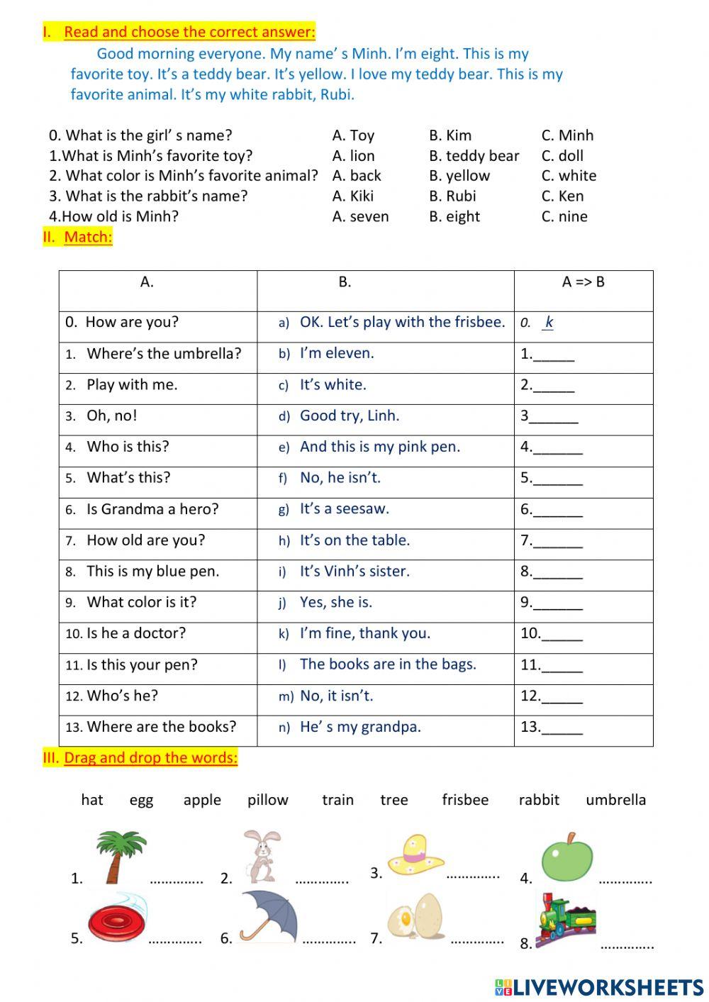 Grade 3 S1 Review 2021-2022