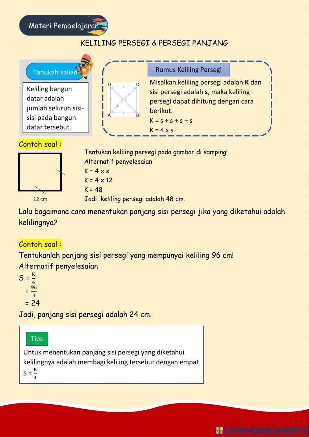 E-LKPD Bangun Datar Kelas 4 SD-MI