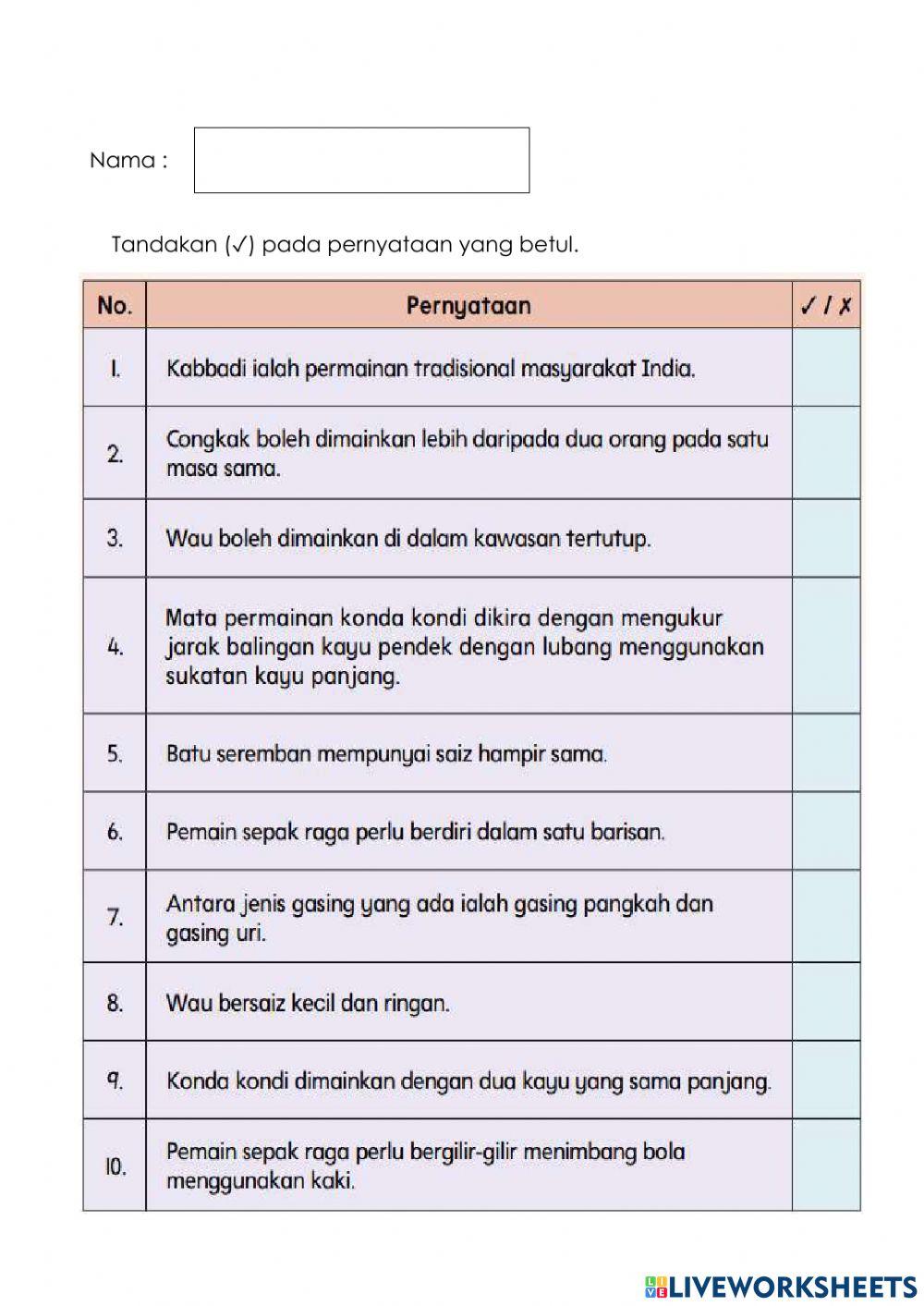 Permainan tradisional