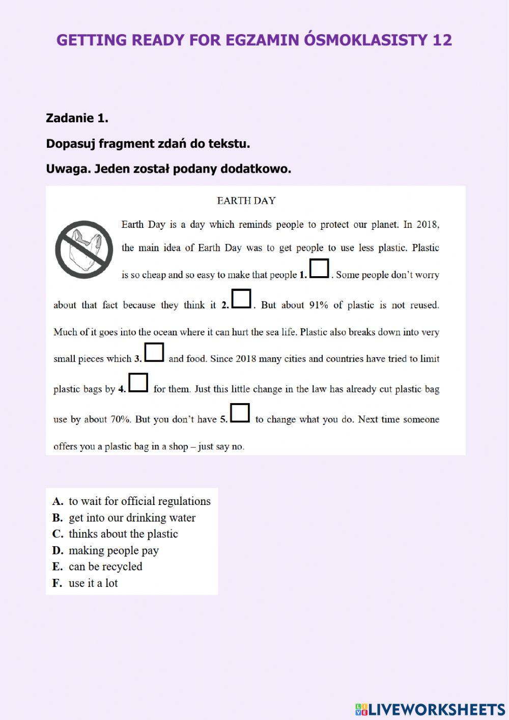 MELA - getting ready for EGZAMIN 12