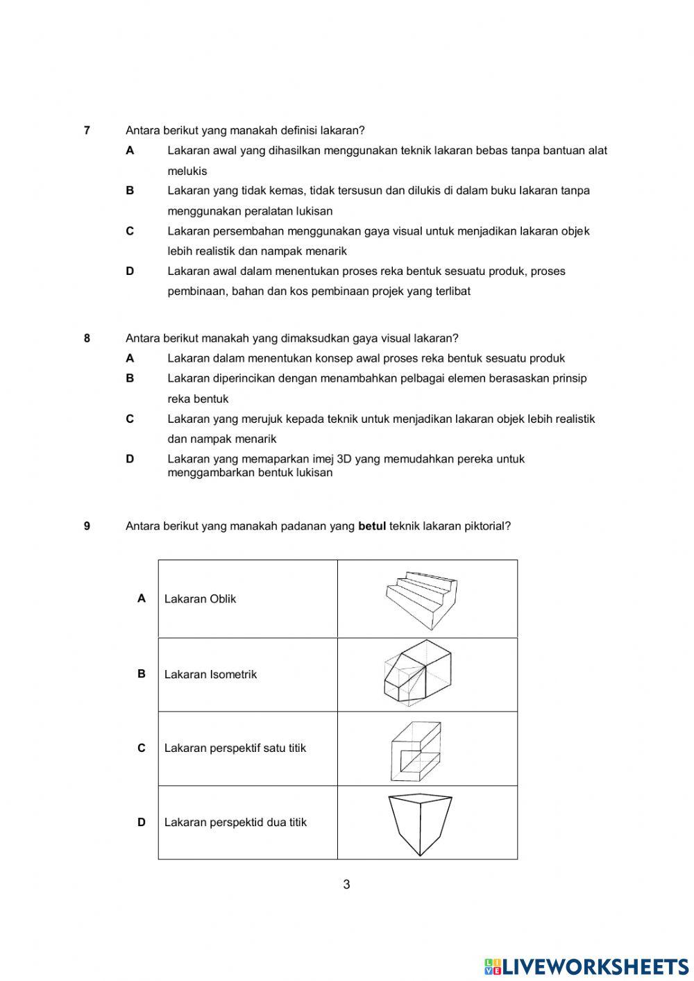 Ujian PentakSiran RBT Tingkatan 1