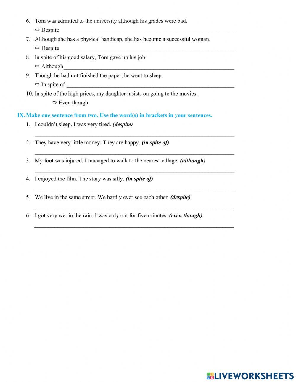 Grade 7 - U8 (BVV) grammar