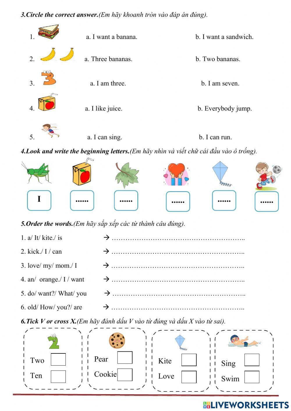 HW I love my mom. G1