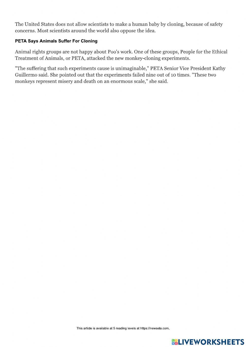 SBA Task 1: Literacy