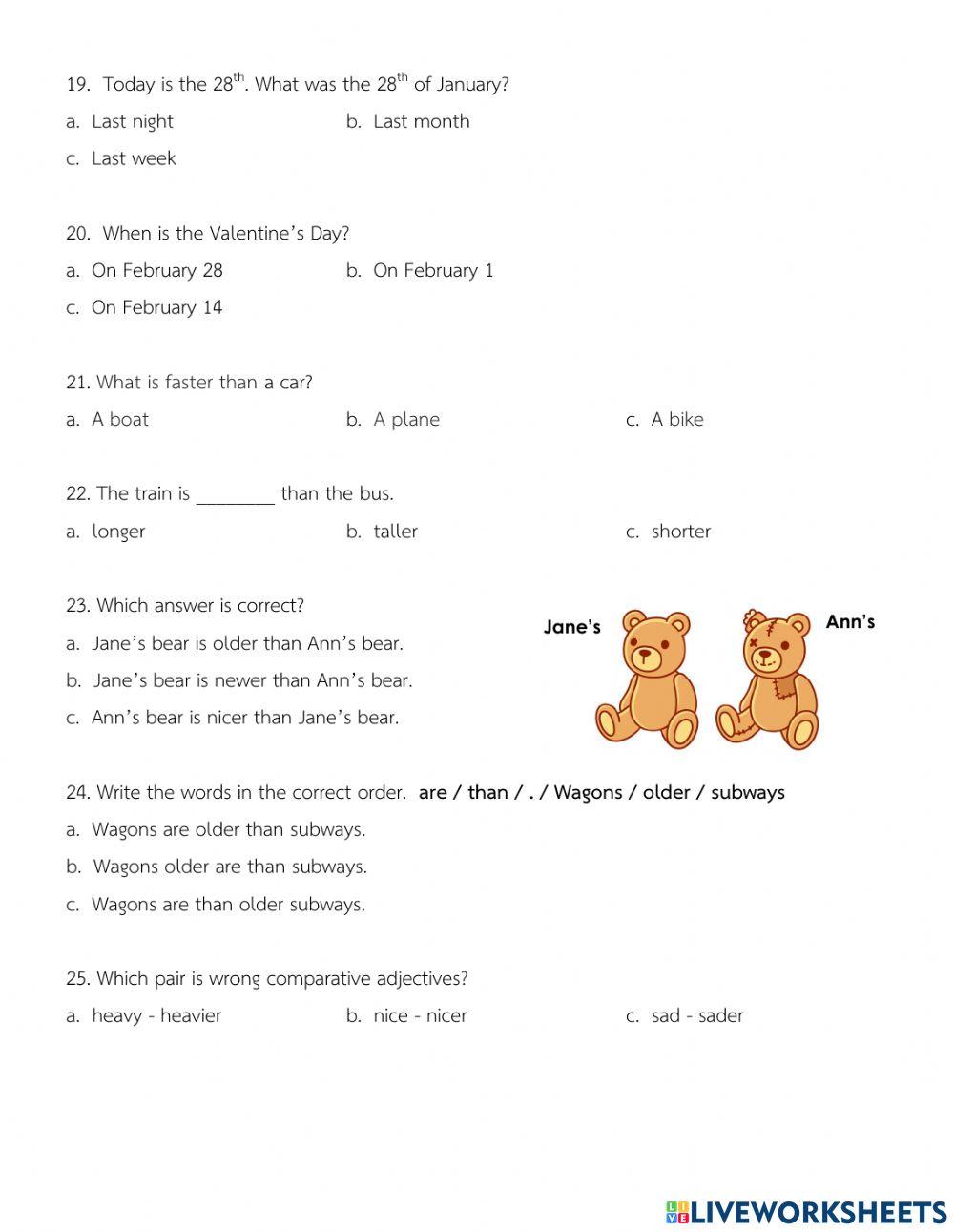Review Grammar Grade2