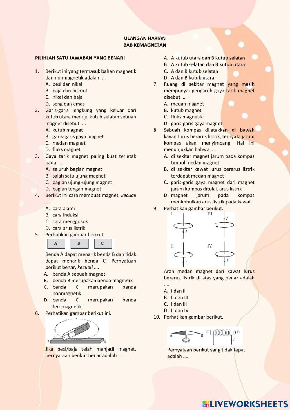 Ulangan Harian Kemagnetan