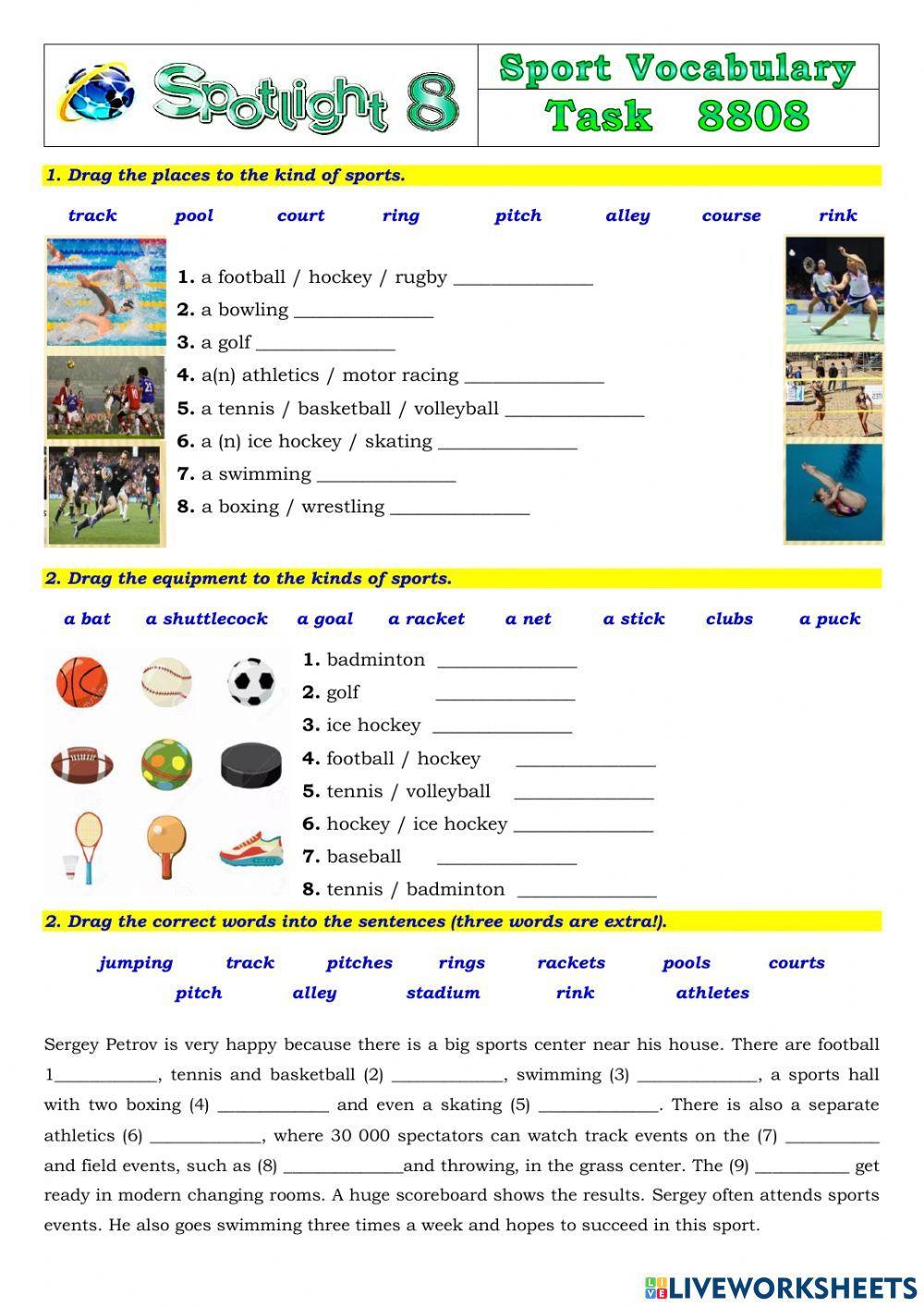 Spotlight 8 Task 8808