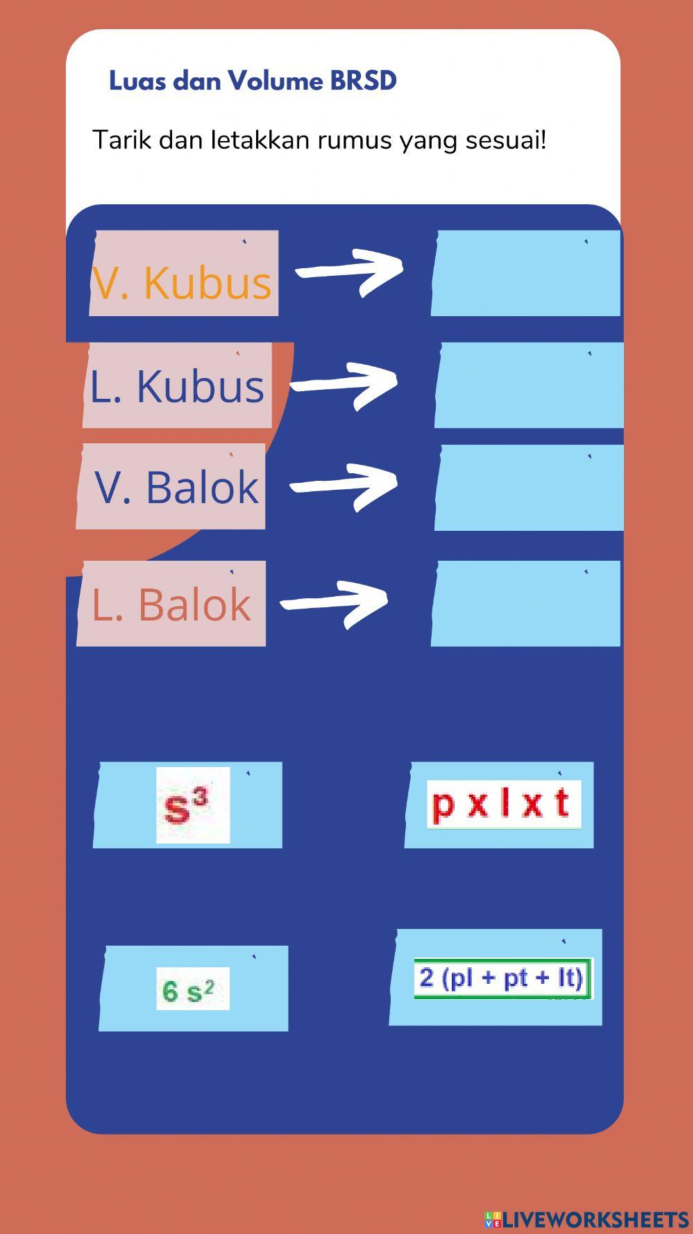 Latihan Sola Volume dan Luas BRSD