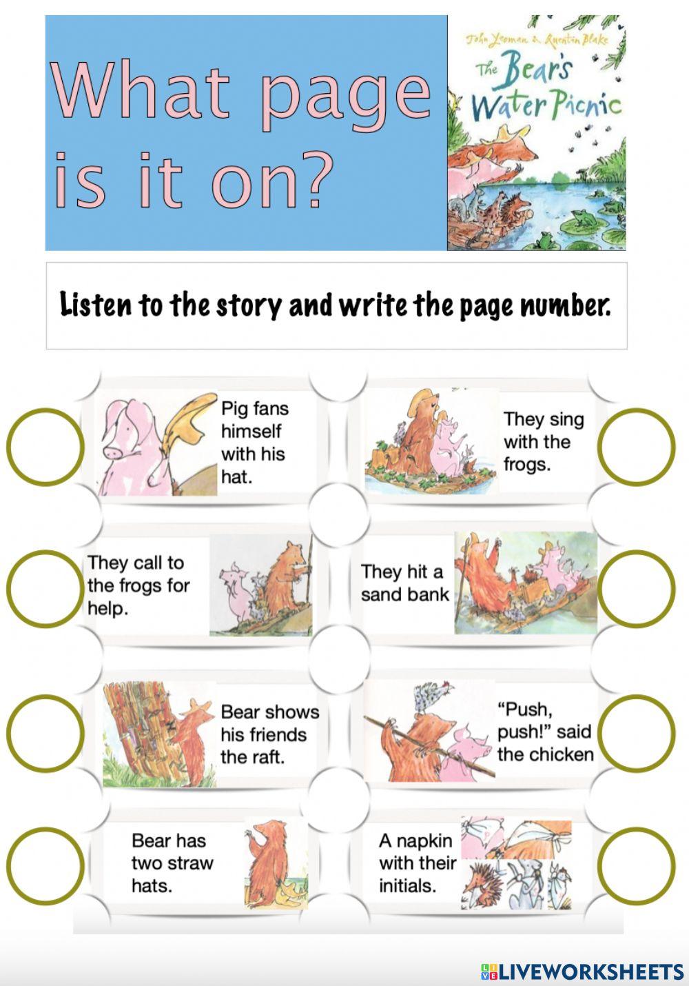 The Bear's Water Picnic