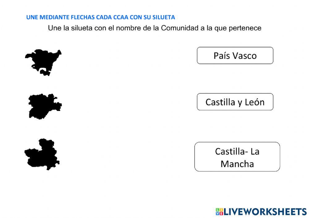 Silueta ccaa españa