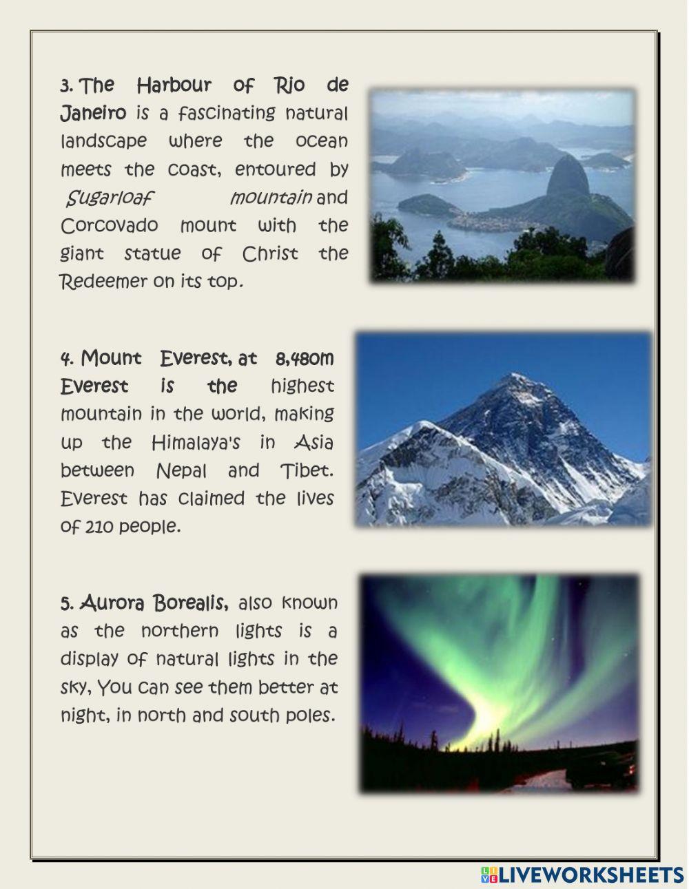 Wonders of the world