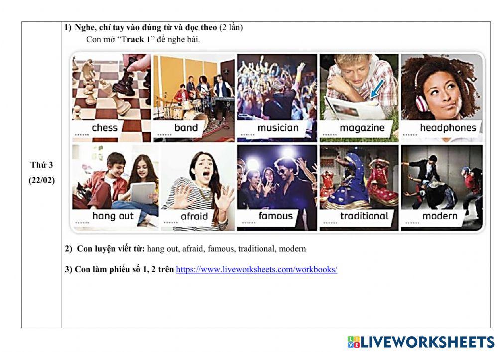 Hướng dẫn học tuần 29