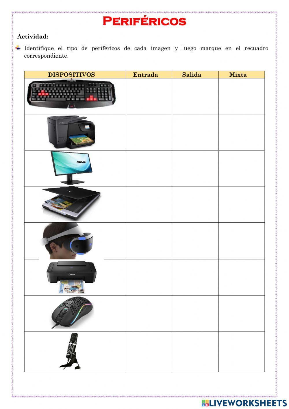Perifericos de entrada y salida