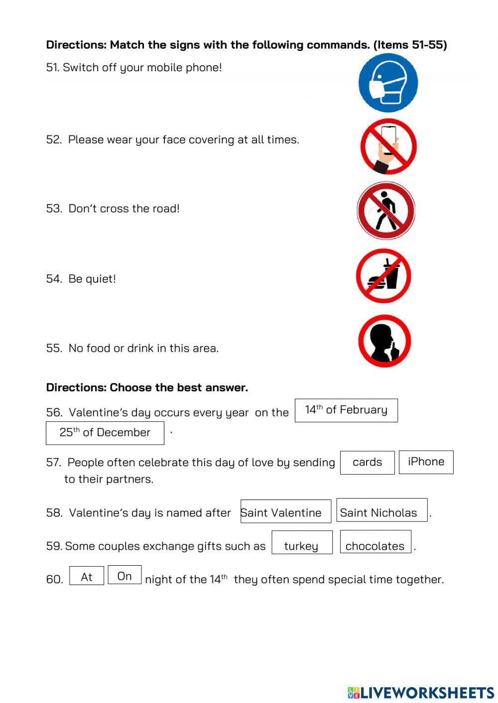 Part II English For Fun Final Exam