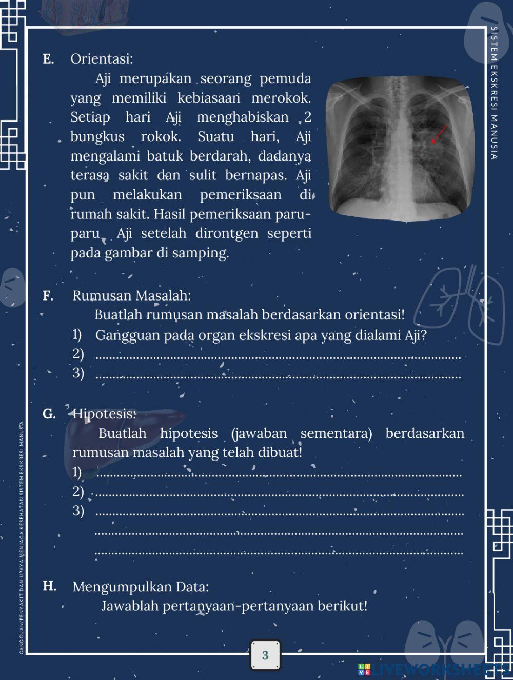 LKPD Elektronik Berbasis Inkuiri Terbimbing Materi Sistem Ekskresi Manusia 2