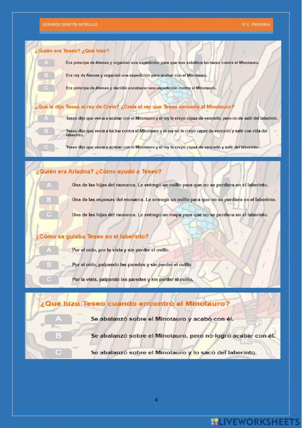 Competencia lectora. Tarea 12.