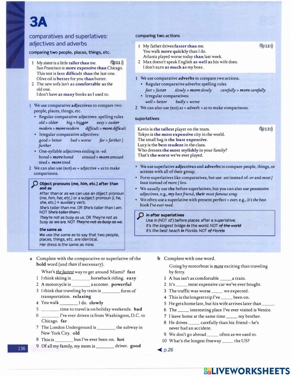 Unit 3A online exercise for | Live Worksheets