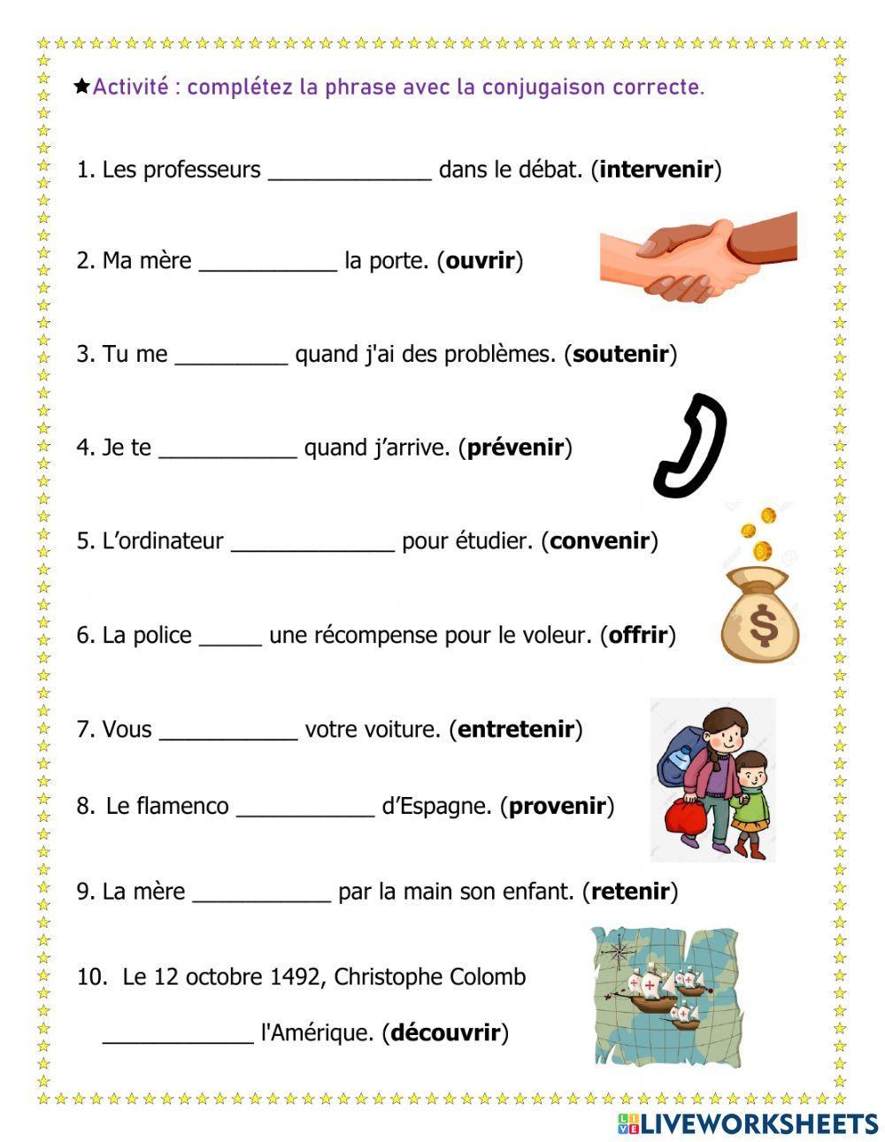 Les verbes du troisième groupe - IR-IRE