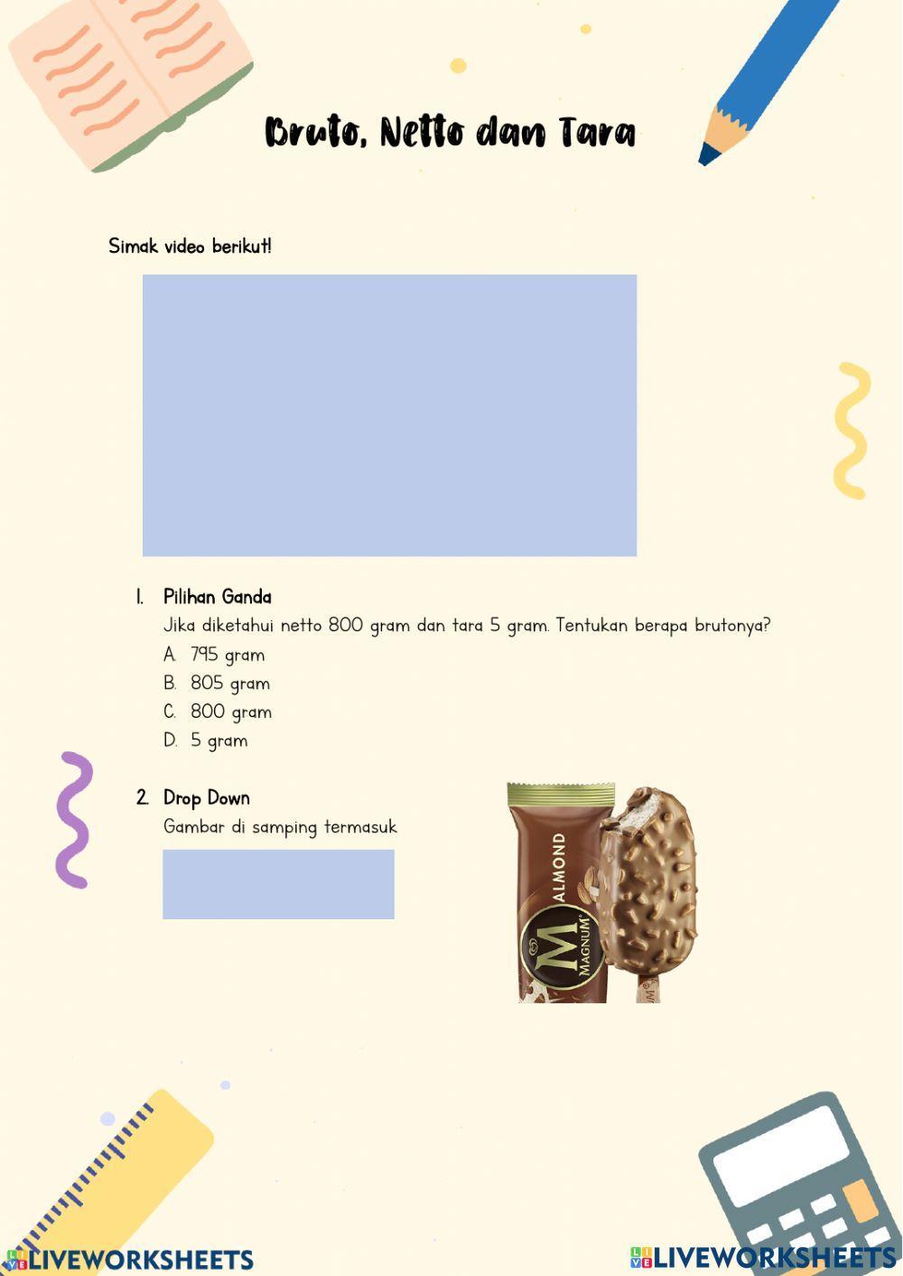 Lkpd bruto netto tara