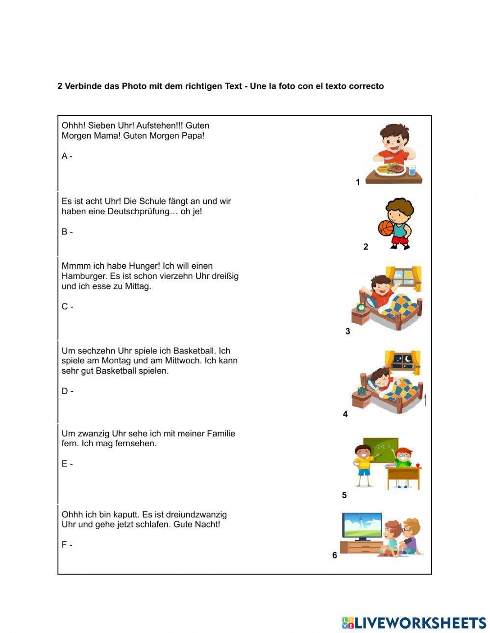 2ESO-Leseverstehen-Mein Tag