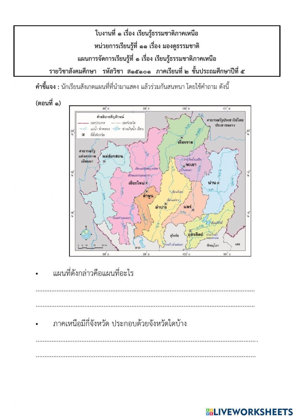 เรียนรู้ธรรมชาติภาคเหนือ